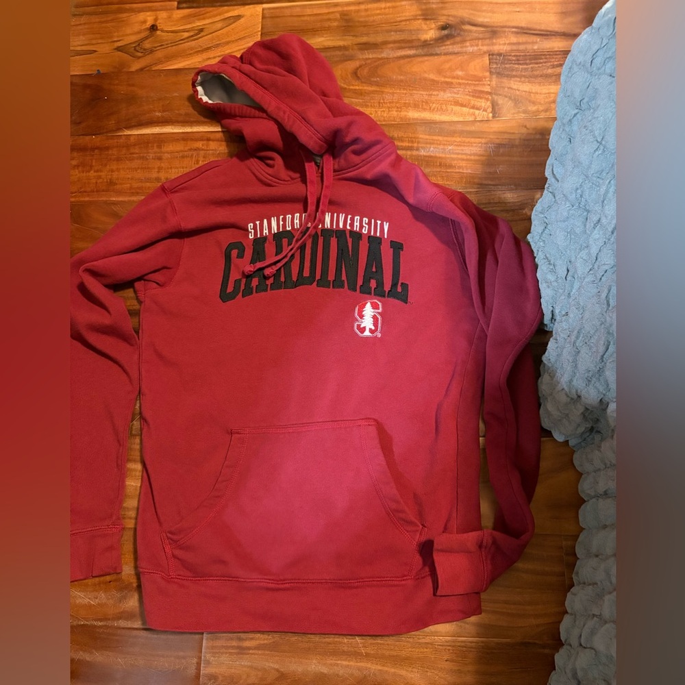 Stanford University Cardinal Hoodie Champion Red Pullover Sweatshirt Small
